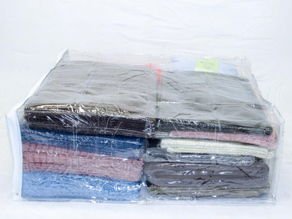 5-Pack X-Large (20" X 23" X 8") Heavy Duty Vinyl Zippered Storage Bags (Clear) for Sweaters, Blankets, Comforters, Bedding Sets (15.9 Gallon)