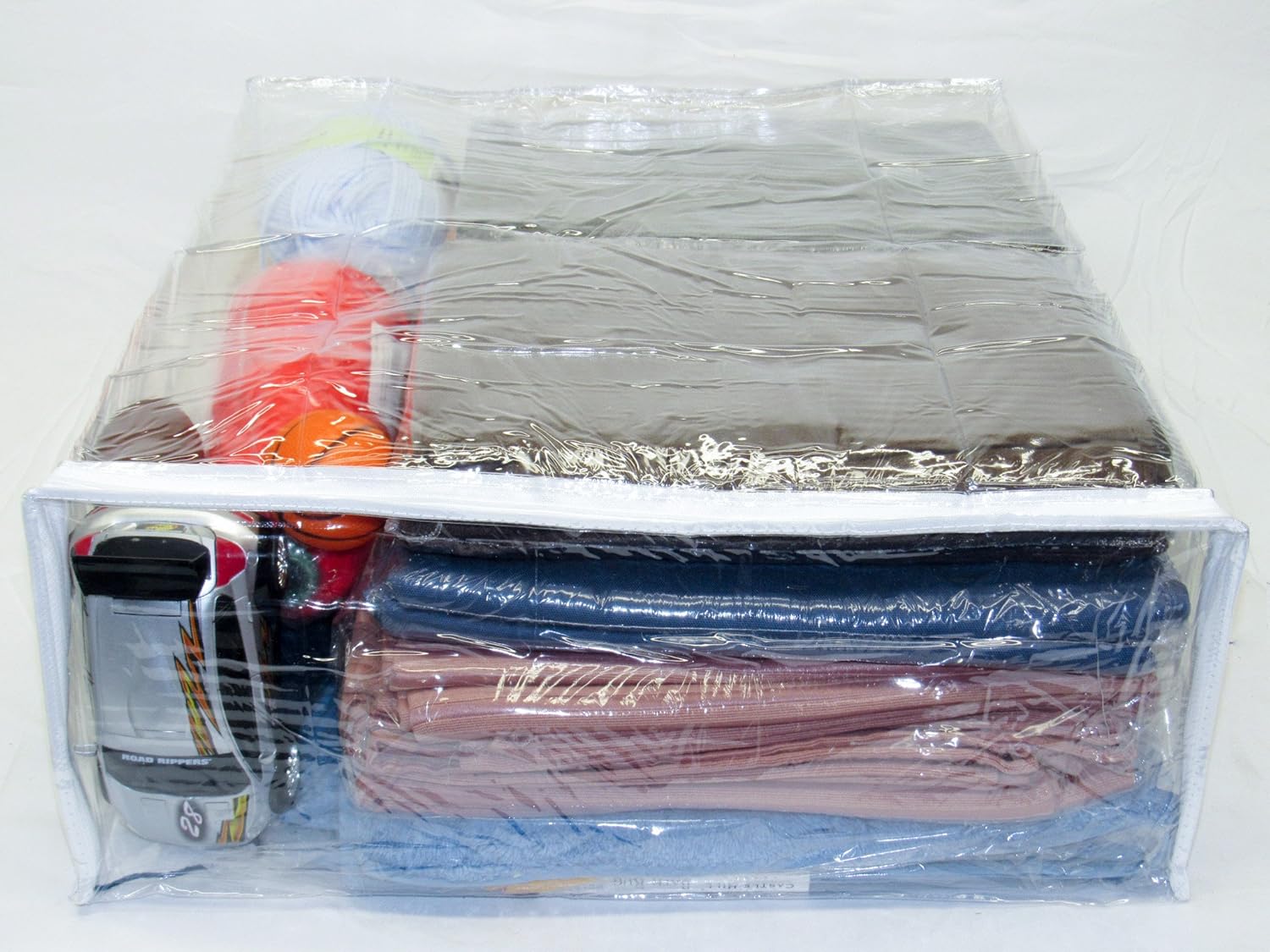 5-Pack X-Large (20" X 23" X 8") Heavy Duty Vinyl Zippered Storage Bags (Clear) for Sweaters, Blankets, Comforters, Bedding Sets (15.9 Gallon)